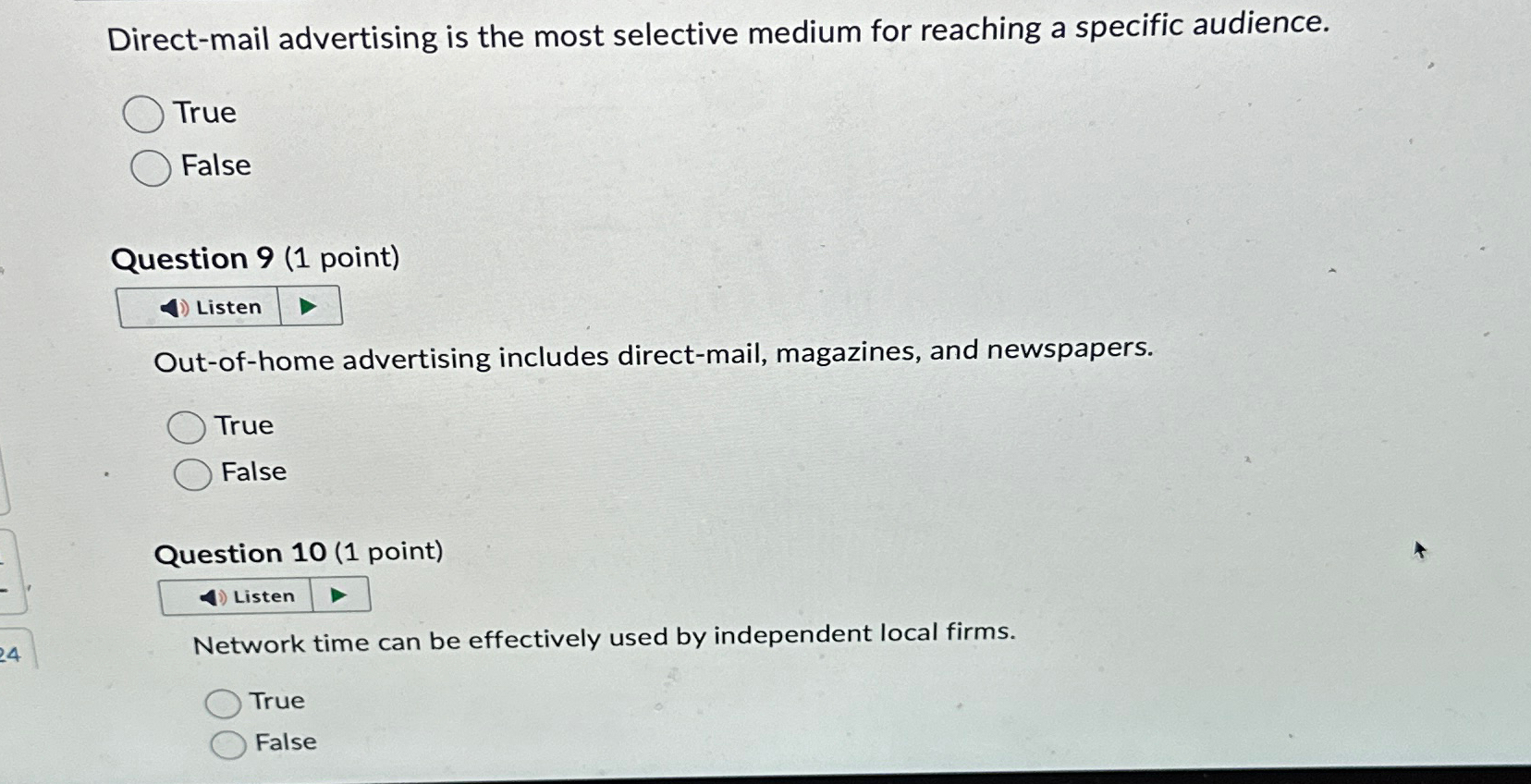 Solved Direct-mail Advertising Is The Most Selective Medium | Chegg.com