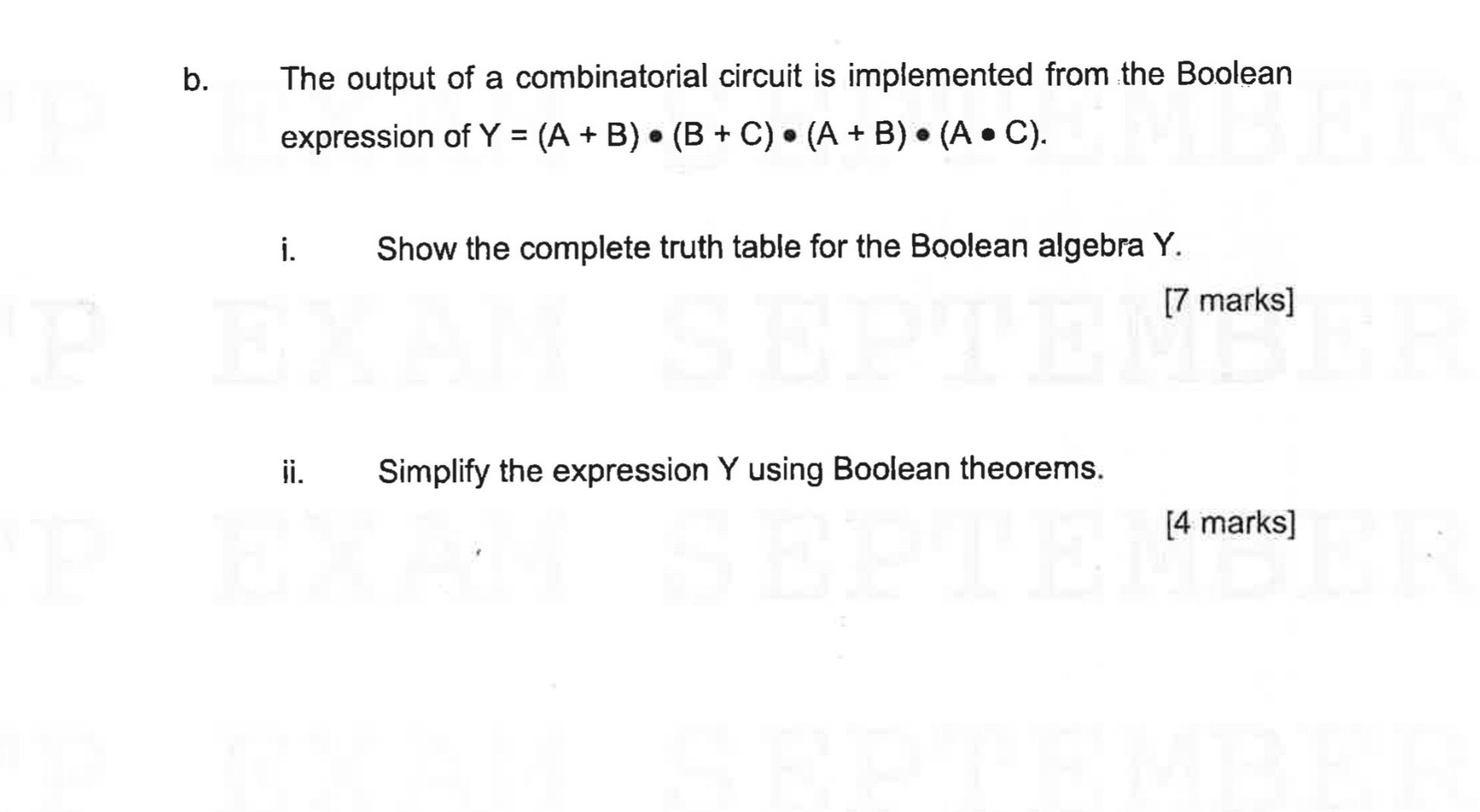 Solved B. ﻿The Output Of A Combinatorial Circuit Is | Chegg.com