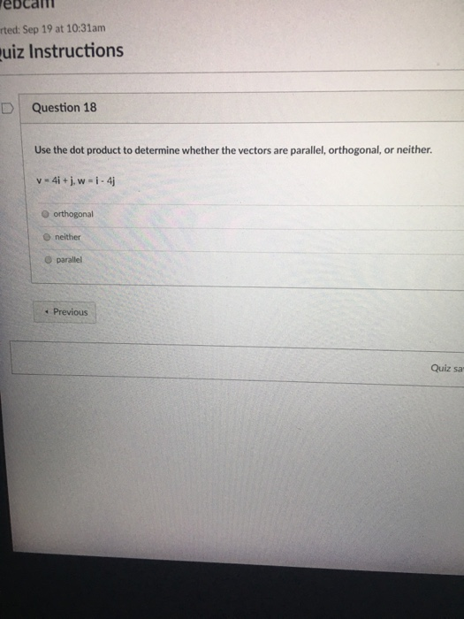 Solved ted: Sep 19 at 10:31am uiz Instructions D Question 18 | Chegg.com