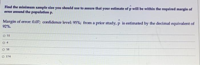 Finding a sample size without a prior estimate of p-hat 