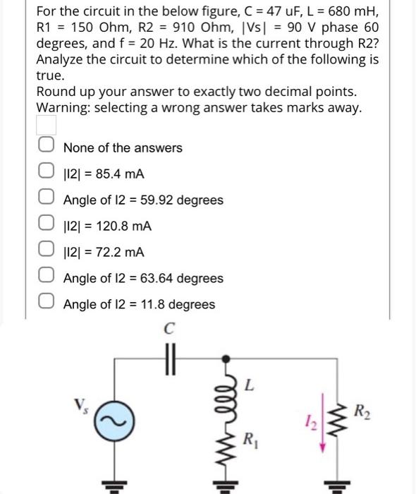 Solved For the circuit in the below figure, L1 = 22 mH, L2 = | Chegg.com