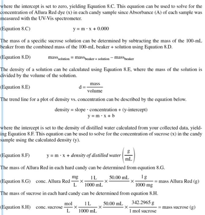 Solved Part A. Dissolution of hard candies and setting up | Chegg.com