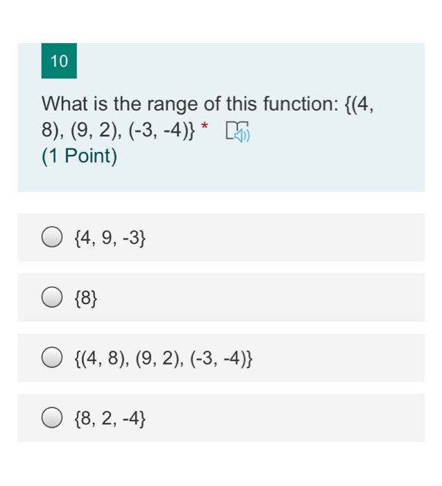 1 2 5 8 9 4 what is the range