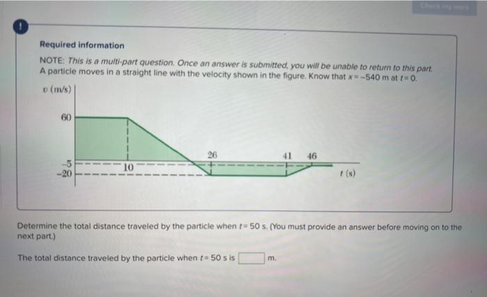 Solved Required information NOTE: This is a multi-part | Chegg.com