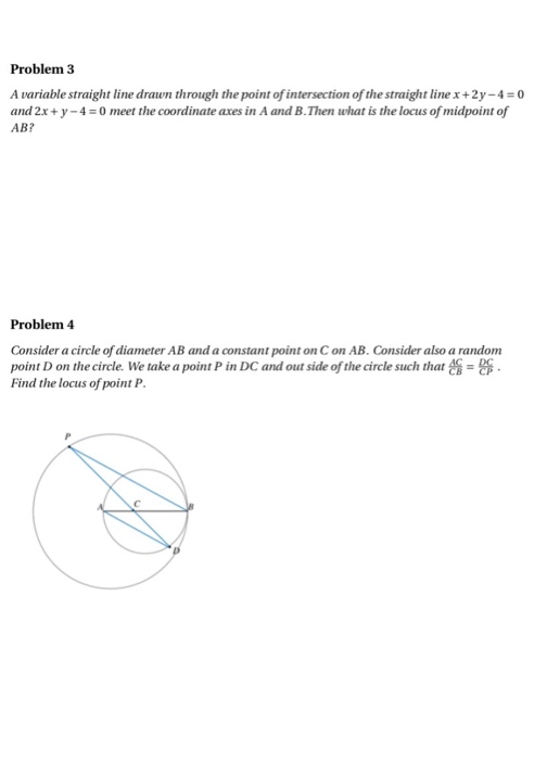 Solved Problem 3 A variable straight line drawn through the | Chegg.com