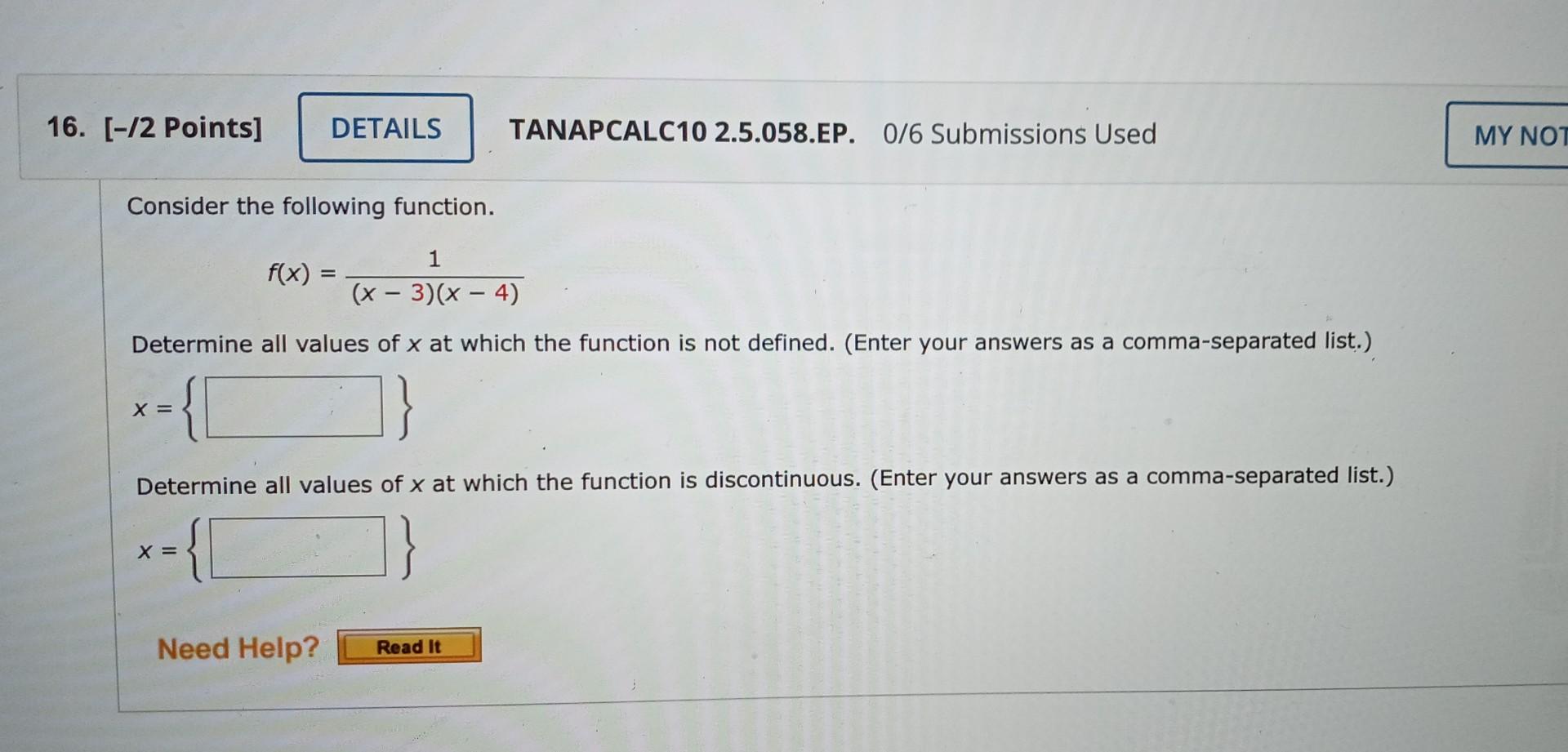 Solved Consider The Following Function Fxx−3x−41 6748