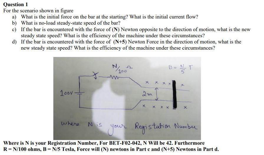 Solved Question 1 For the scenario shown in figure a) What | Chegg.com