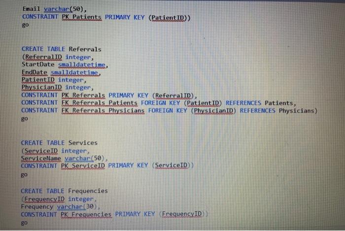 Solved Create a new database and execute the code below in | Chegg.com
