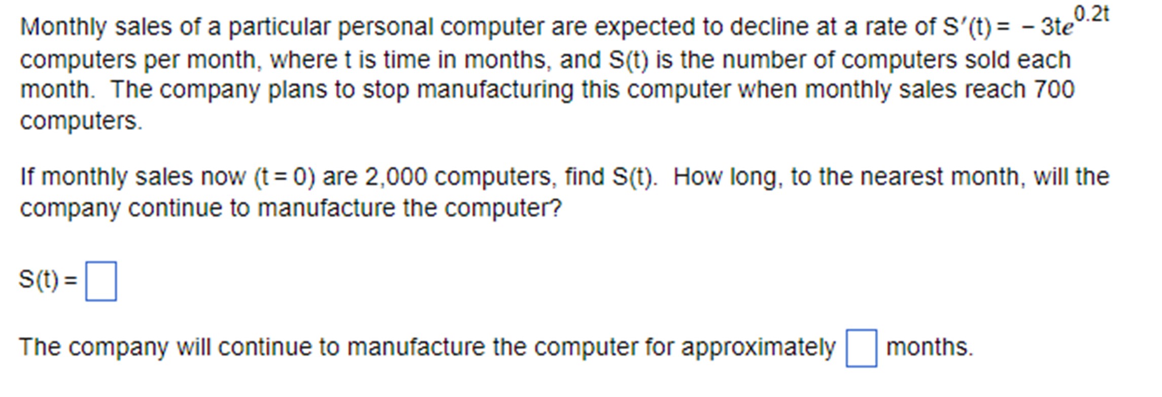 Solved Monthly sales of a particular personal computer are