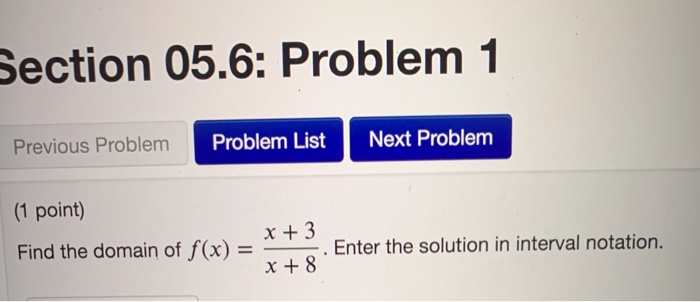 Solved Section 05.6: Problem 1 Previous Problem Problem List | Chegg.com