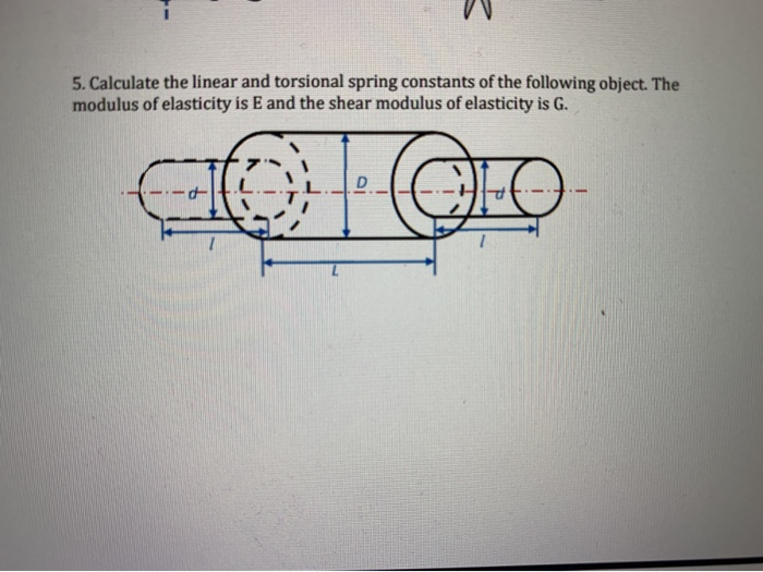 Solved 5. Calculate the linear and torsional spring