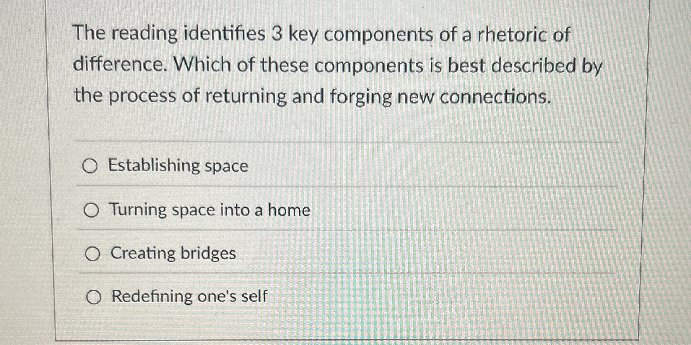 Solved The reading identifies 3 ﻿key components of a | Chegg.com