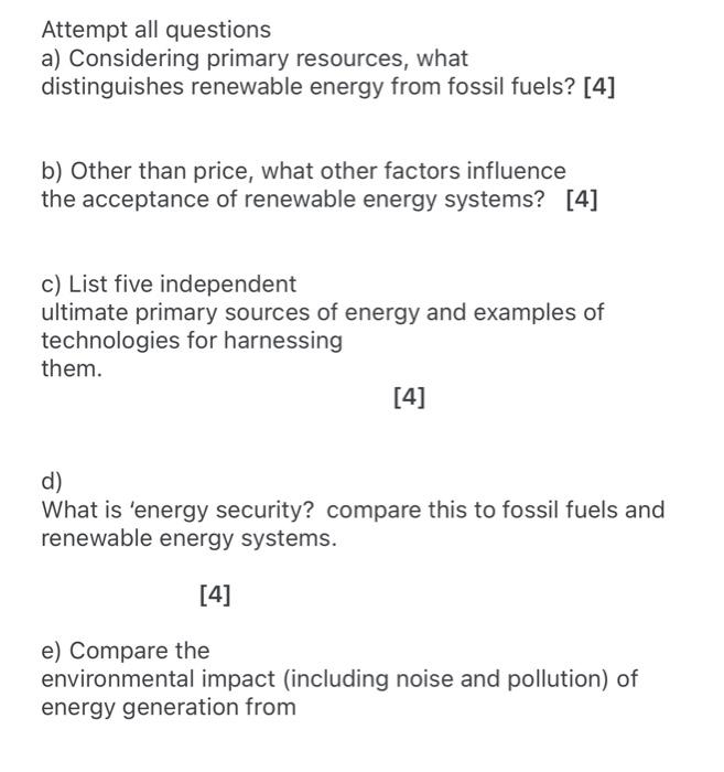 Solved Attempt all questions a) Considering primary | Chegg.com