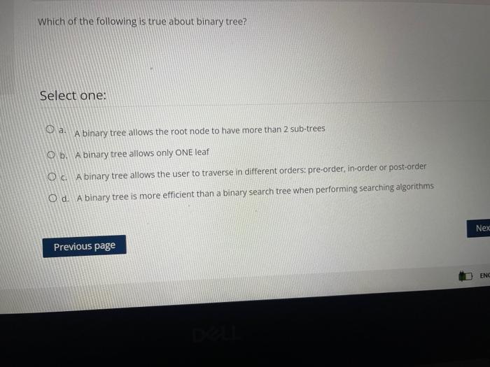 Solved Given the following binary search tree, which of the | Chegg.com
