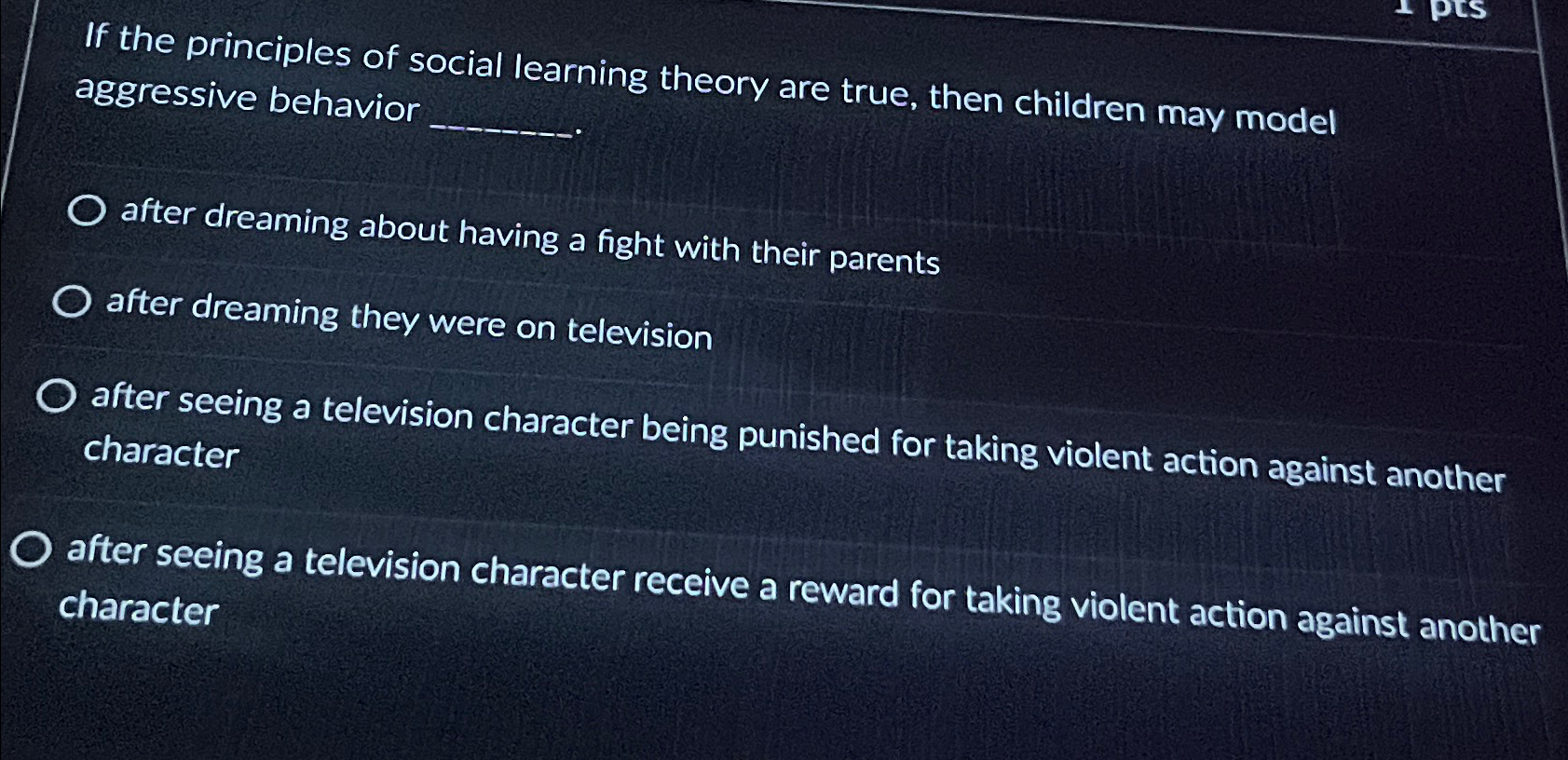 Solved If the principles of social learning theory are true, | Chegg.com