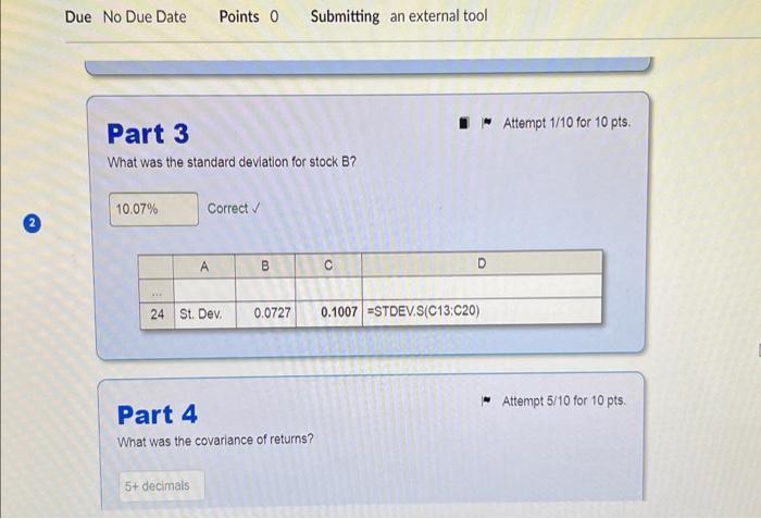 Solved Home Due No Due Date Points 0 Submitting an external | Chegg.com