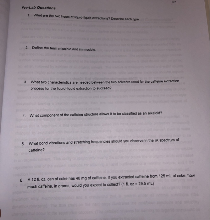 Solved PreLab Questions 1. What are the two types of