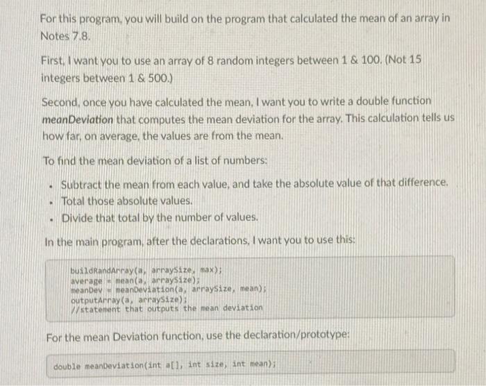 Solved For this program, you will build on the program that | Chegg.com