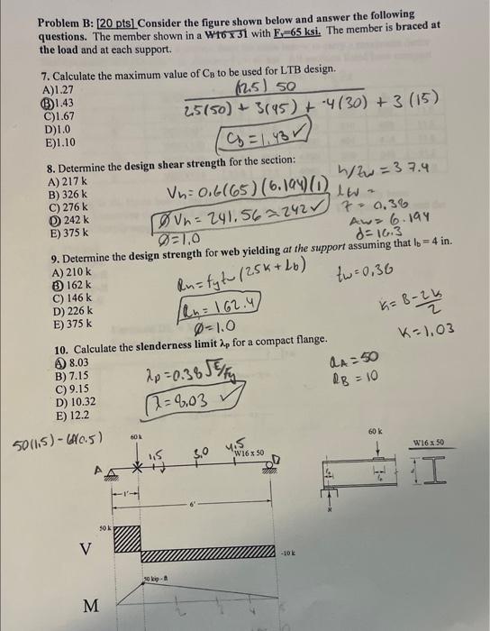 Solved Problem B: [20 Pts] Consider The Figure Shown Below | Chegg.com