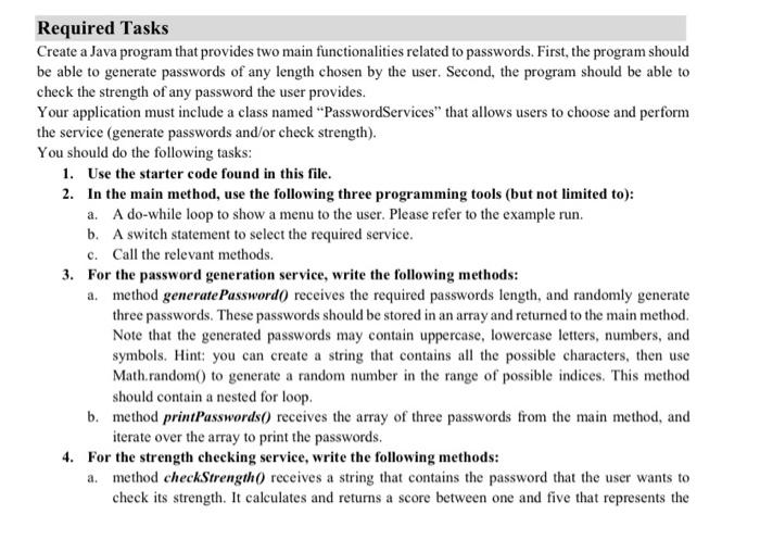 Solved Create a Java program that provides two main | Chegg.com