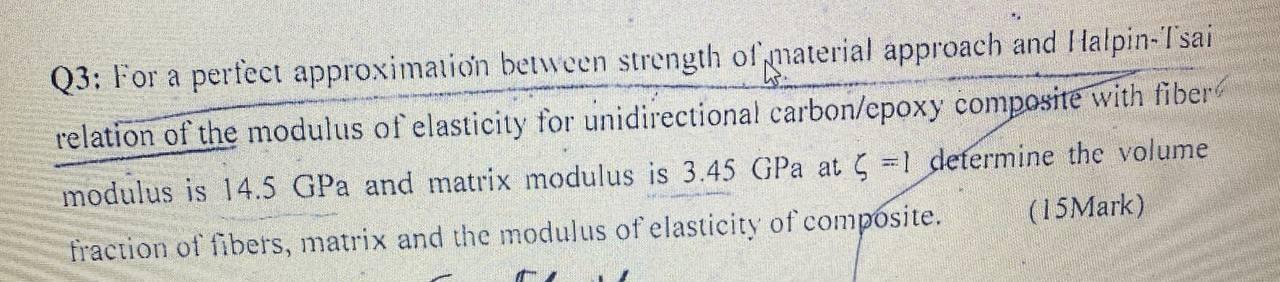 Solved Q3: For a perfect approximalion between strength of | Chegg.com