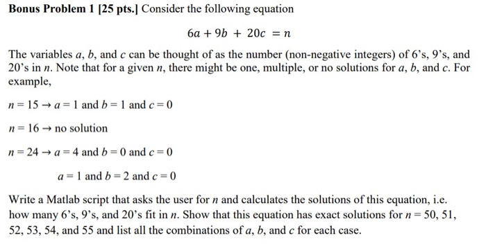 Solved Bonus Problem 1 [25 pts.] Consider the following | Chegg.com