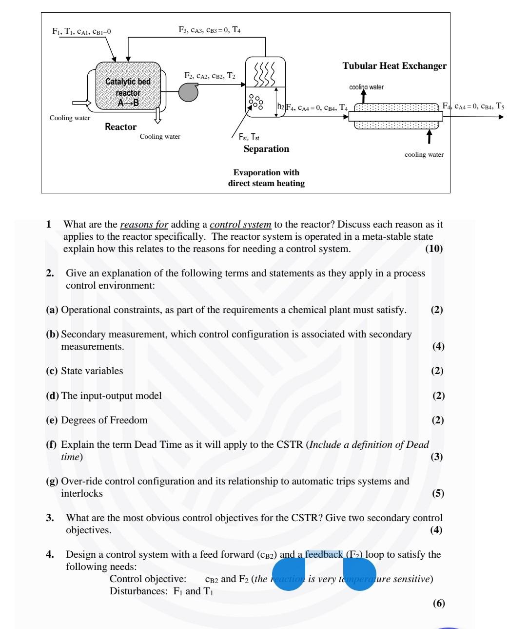 1 What are the reasons for adding a control system to | Chegg.com