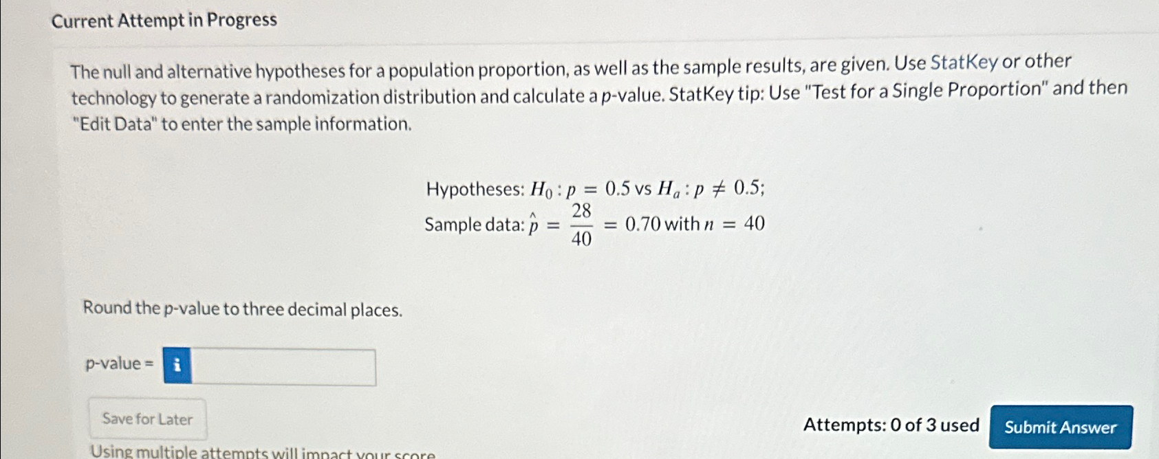 Solved Current Attempt in ProgressThe null and alternative | Chegg.com