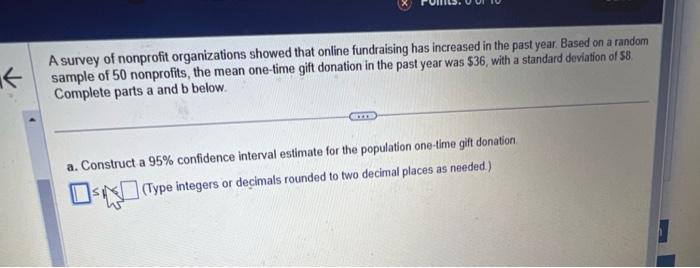 Solved A Survey Of Nonprofit Organizations Showed That | Chegg.com