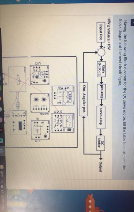 Solved Having the following Block diagram for the DC servo | Chegg.com