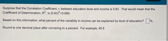 Solved Suppose that the Correlation Coefficient, r, between | Chegg.com