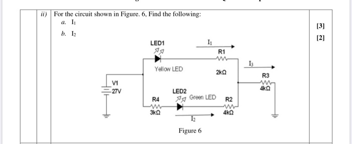 Solved [3] ii) For the circuit shown in Figure. 6. Find the | Chegg.com