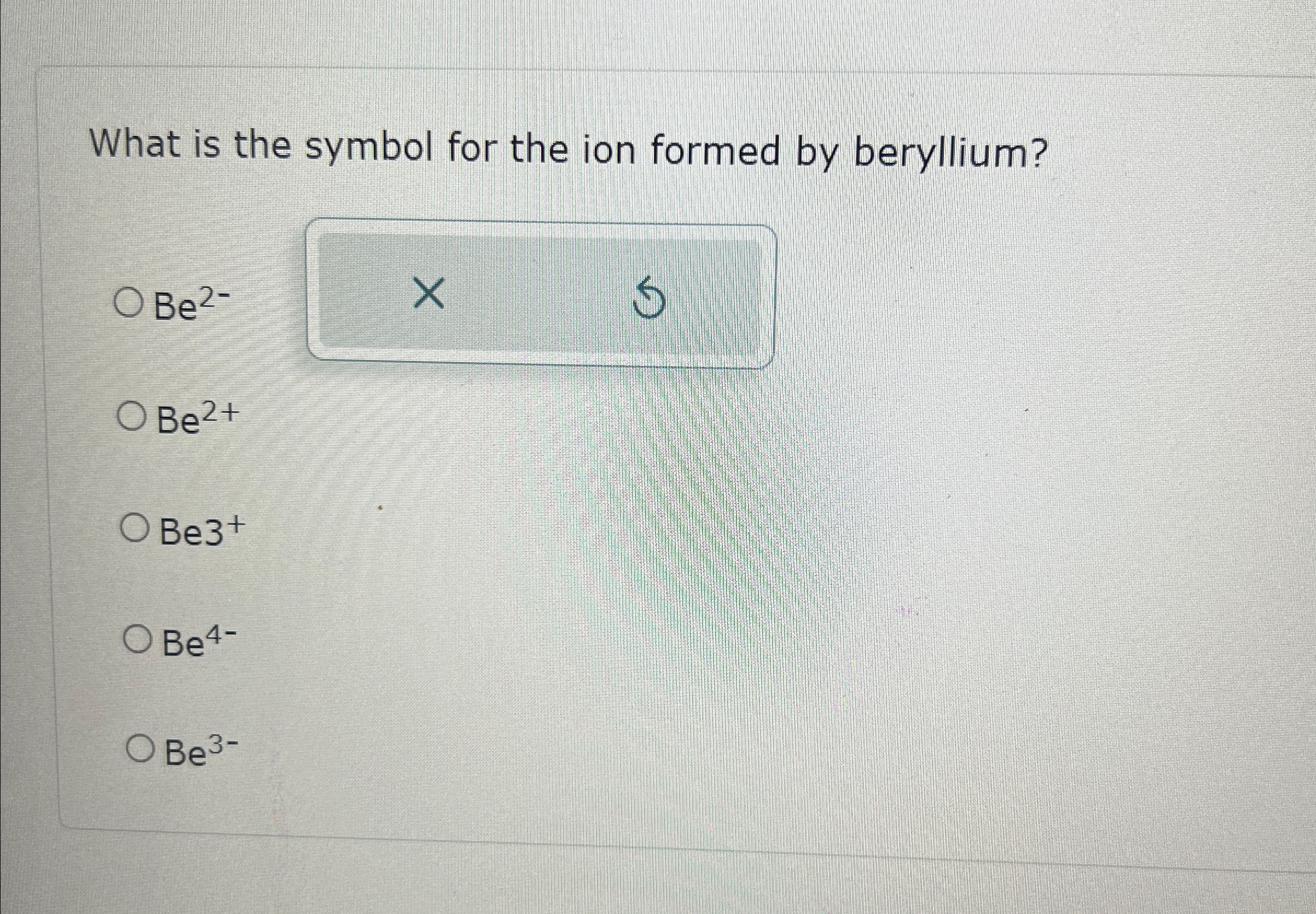 Solved What is the symbol for the ion formed by | Chegg.com