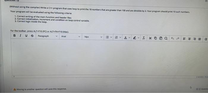 Solved (without using the compiler) Write a C program that | Chegg.com