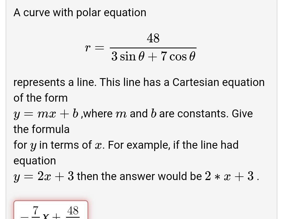 Polar equation 2024 to cartesian