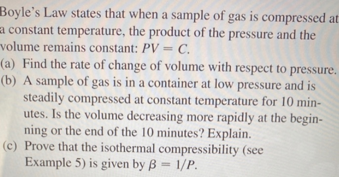 Solved 23. Boyle&rsquo;s Law states that when a sample of gas is | Chegg.com