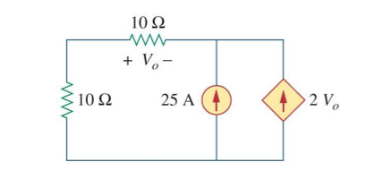 Solved Find Vo And The Power Absorbed By The Dependent Chegg Com