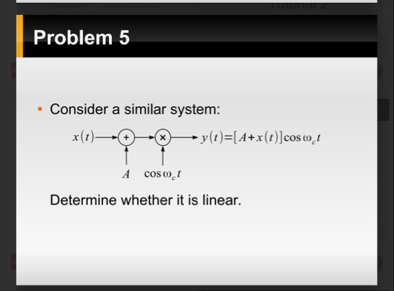 Solved Problem 5Consider a similar system:Determine whether | Chegg.com