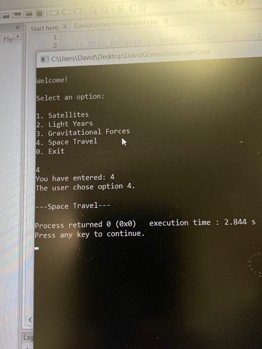 Solved // This program is made to allow the user to answer | Chegg.com