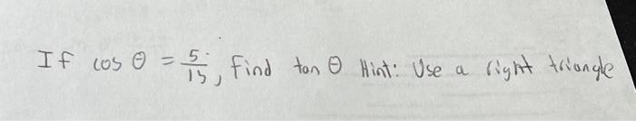 Solved If \\( \\cos \\theta=\\frac{5}{13} \\), find \\( | Chegg.com