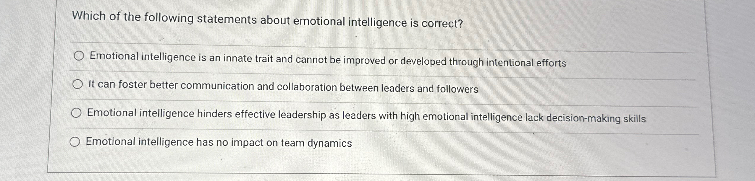 Image Result For Solved Which Of The Following Is The Definition Of Emotional Chegg