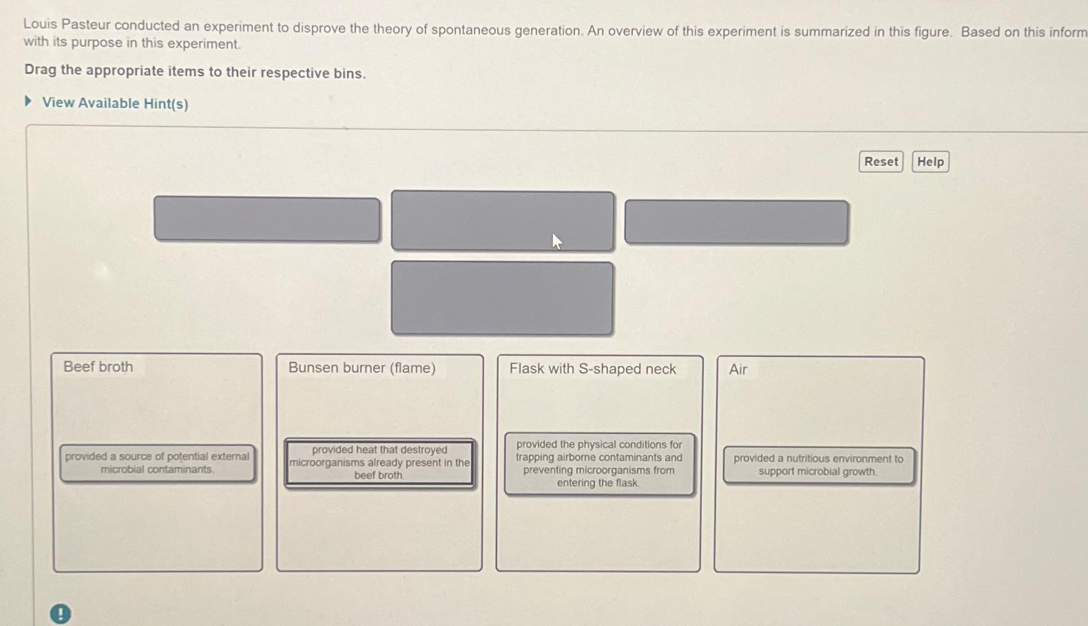 describe pasteur's experiment to disprove spontaneous generation