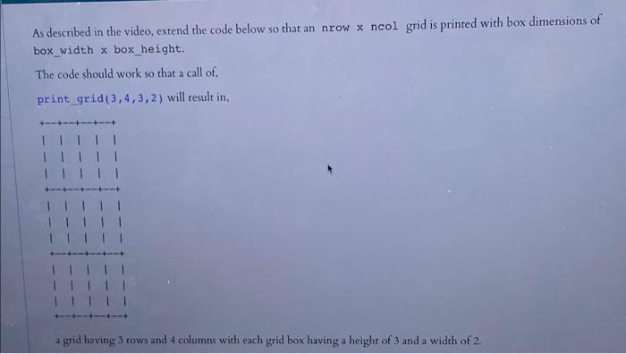 Solved As described in the video, extend the code below so | Chegg.com
