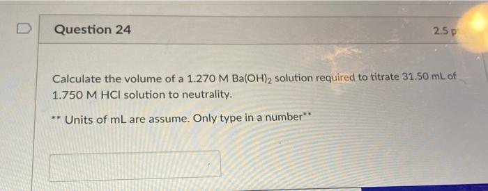 Solved D Question 28 2.5 pts Which one of the following | Chegg.com
