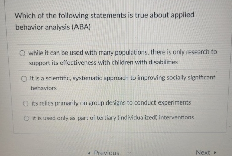 Solved Which of the following statements is true about | Chegg.com