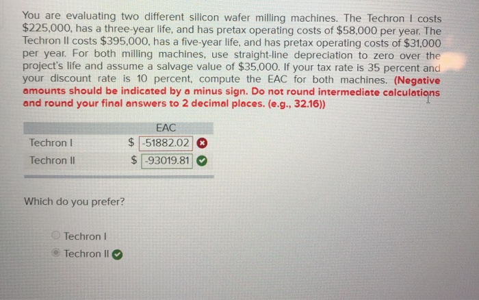 Solved You are evaluating two different silicon wafer | Chegg.com