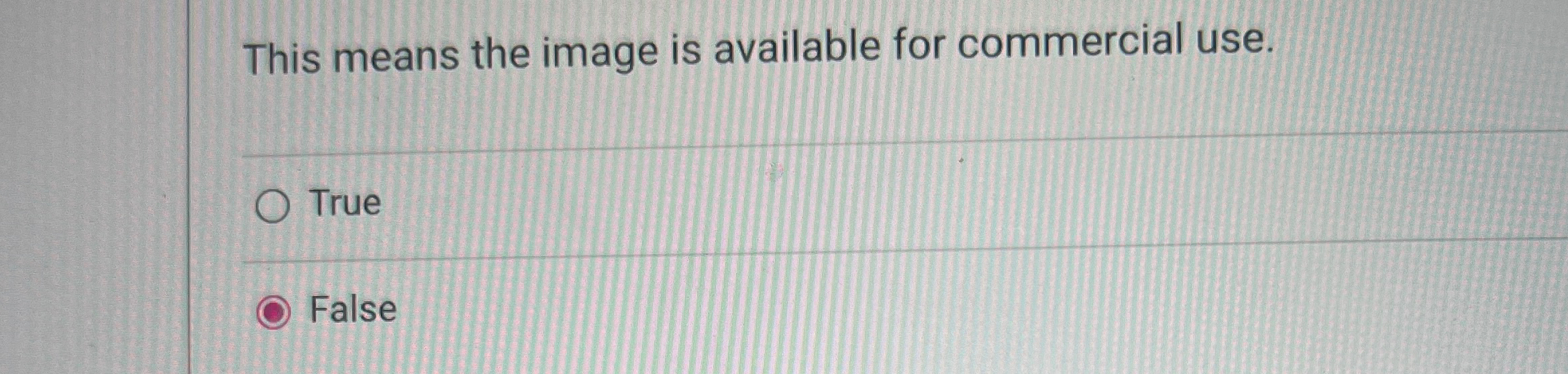 Solved This means the image is available for commercial | Chegg.com
