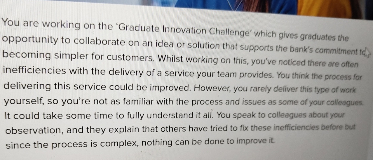 Solved You are working on the 'Graduate Innovation | Chegg.com