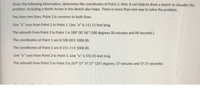 Solved Given the following information, determine the | Chegg.com