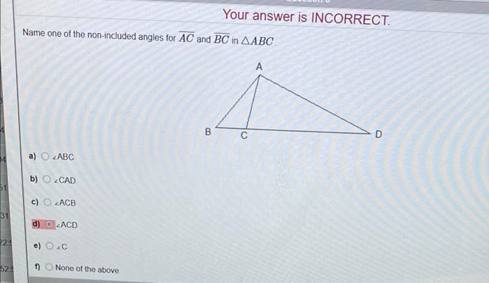 Solved Your answer is INCORRECT. Name one of the | Chegg.com